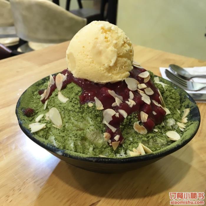 韩国雪冰(火车站店)抹茶红豆雪冰图片 - 上海 - 订餐